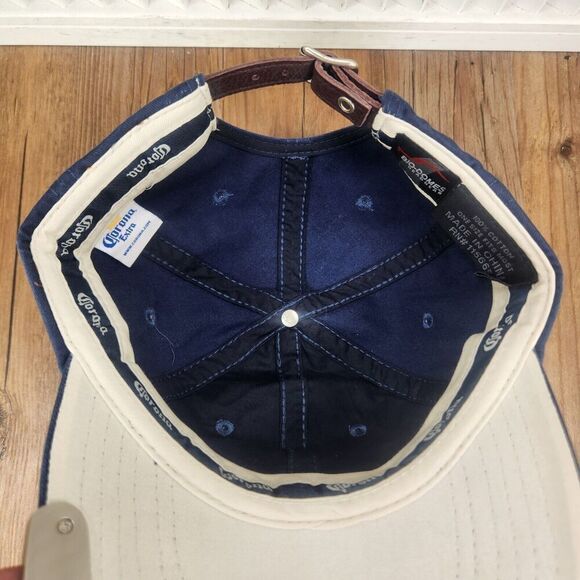 Corona Extra Bottle Opener Strapback Hat Cap Blue Canvas Cerveza Beer Crown 2008 - Picture 9 of 12